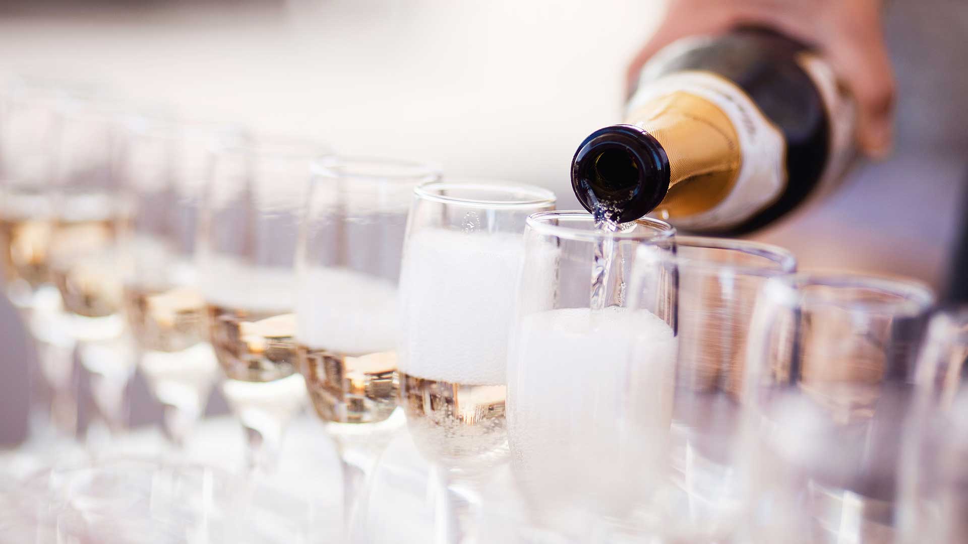 Pouring champagne party Concord NH